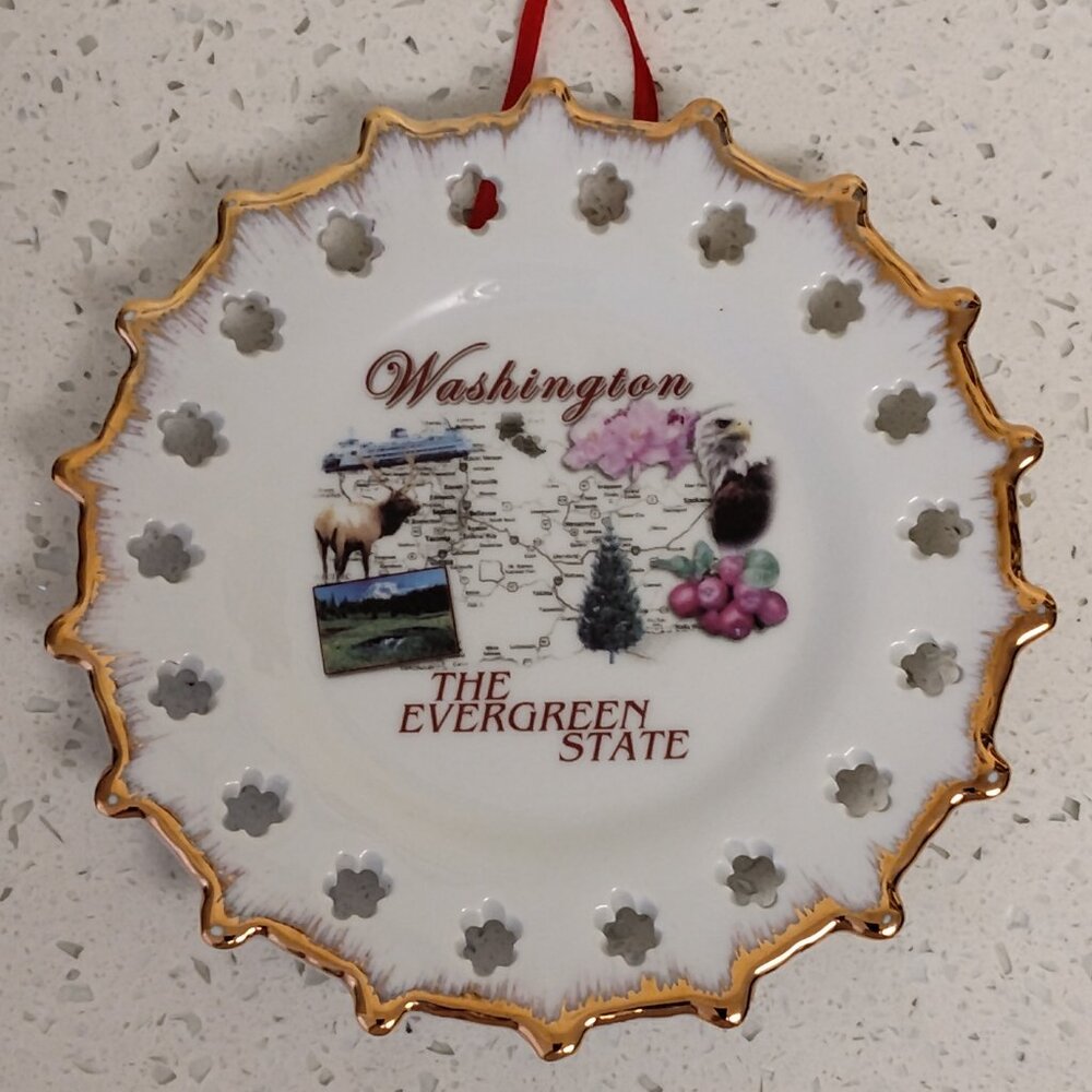 Washington souvenir state plate